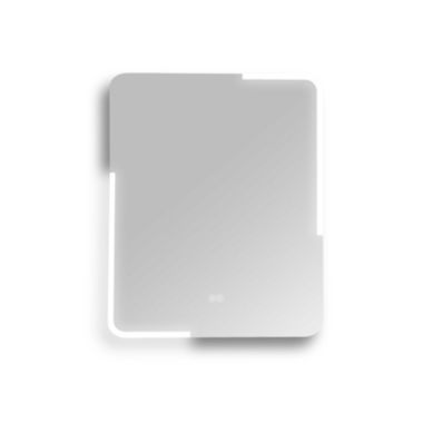 Vyaya Michigan 24 in. W x 30 in. H Rectangular Frameless Anti-Fog Wall Bathroom LED Vanity Mirror in Silver. View a larger version of this product image.