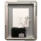 Alternate image 3 for Vyaya Michigan 24 in. W x 30 in. H Rectangular Frameless Anti-Fog Wall Bathroom LED Vanity Mirror in Silver