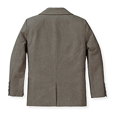 Hope & Henry Boys&#39; Classic Suit Jacket (Dark Taupe Herringbone, 3). View a larger version of this product image.