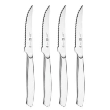 ZWILLING 4-pc Stainless Steel Serrated Mignon Steak Knife Set. View a larger version of this product image.