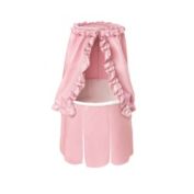 Badger Basket Co. Empress Round Baby Bassinet - Pink Bedding with White Pleats