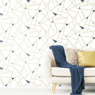 Roommates Decor Modern Peel & Stick Wallpaper - Gold. View a larger version of this product image.