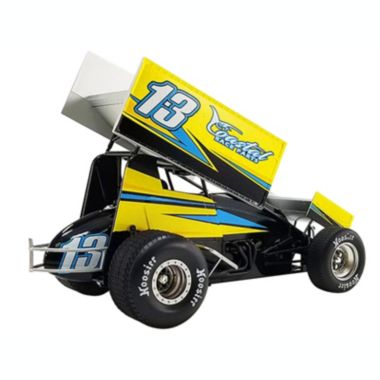 Carfaxo Winged Sprint Car #13 Justin Peck "Coastal Race Parts" Buch Motorsports "World of Outlaws" (2022) 1/18 Diecast Model Car by ACME. View a larger version of this product image.