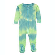 Leveret Kids Footed Cotton Pajama Tie Dye (Sizes 2T - 8)