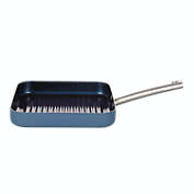 ChefVentions 9.5" Pressed Aluminum Grill Pan - Sapphire Collection