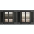 Alternate image 2 for Linen Avenue Custom Cordless 36 W x 48 H Dark Grey Top Down Bottom Up Blackout Cellular Shade