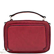 Boutique to You 7.5" Red Textured Vegan Leather Crossbody Satchel