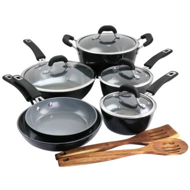 kenmore 12 piece aluminum cookware set