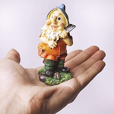 Miniature Fairy Garden Gnome on Palm Tree Swing Buy 3 Save $5 