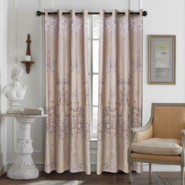 Dolce Mela Home Decorative Damask Jacquard Grommet Semi-Blackout curtain Panel, Tall 60x100, Rennes By Dolce-Mela. View a larger version of this product image.