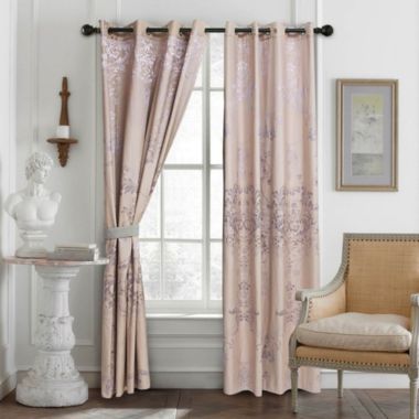 Dolce Mela Home Decorative Damask Jacquard Grommet Semi-Blackout curtain Panel, Tall 60x100, Rennes By Dolce-Mela. View a larger version of this product image.