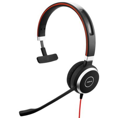 Jabra Evolve 40 Mono Microsoft Optimized USB-A (Single Pack) Mono Corded Headset. View a larger version of this product image.