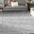 Alternate image 1 for Nicole Curtis Series 3 Textured Diamond Motif Indoor Rug Grey/Ivory 8' x 10'6"