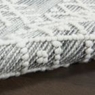 Alternate image 3 for Nicole Curtis Series 3 Textured Diamond Motif Indoor Rug Grey/Ivory 8' x 10'6"