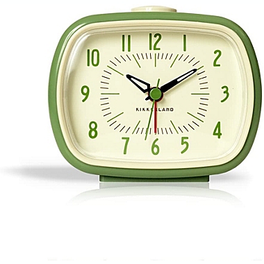Timex Small White Dual Alarm Clock with Lighted On Demand Color Changing Frame 