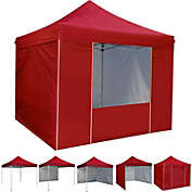 Milemont 10&#39; x 10&#39; Pop Up Sidewall Canopy Tent - 5 pieces of sidewall with Rolling Storage