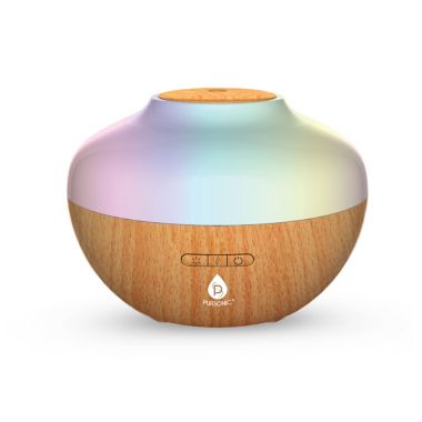 Pursonic 300ml Aromatherapy Essential Oil Diffuser Moisturizes Air & Skin,  7 Color Changing LED Lights Waterless Auto Shut-Off. View a larger version of this product image.