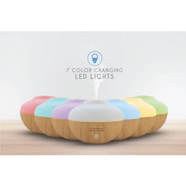 Pursonic 300ml Aromatherapy Essential Oil Diffuser Moisturizes Air & Skin,  7 Color Changing LED Lights Waterless Auto Shut-Off. View a larger version of this product image.