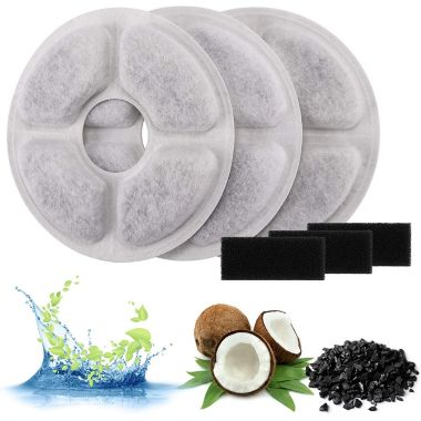 Ownpets 3 Pack Cat Water Fountain Filters. View a larger version of this product image.