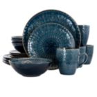 Alternate image 0 for Elama  Deep Sea Mozaic 16 Piece Luxurious Stoneware Dinnerware with Complete Setting for 4