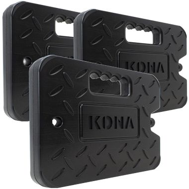 Kona XL 4 lb. Black Ice Pack for Coolers - Extreme Long Lasting (-5C) Gel, Just Add Water Before First Use - Refreezable, Reusable (3 Pack). View a larger version of this product image.