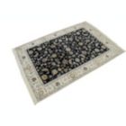 Alternate image 2 for Dark Navy Floral 4X6 Indo-Nain Oriental Rug