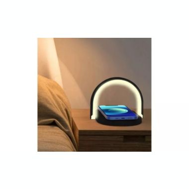 Link Ultra Modern Touch Control 3 in1 LED Desk Lamp W/Fast Wireless Charger Bedside Light Folds & Rotates - Black. View a larger version of this product image.