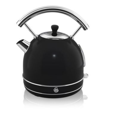 Swan 1.7 Litre Retro Dome Kettle Black. View a larger version of this product image.