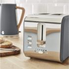 Alternate image 2 for Swan - Nordic Collection 2-Slice Toaster, 900 Watts, Matte Gray