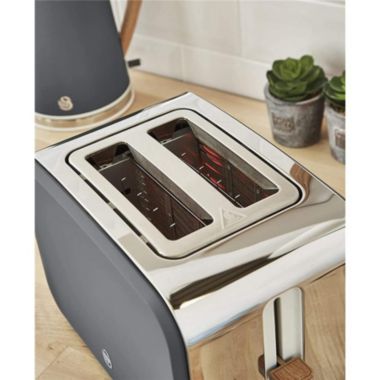 Swan - Nordic Collection 2-Slice Toaster, 900 Watts, Matte Gray. View a larger version of this product image.