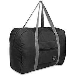 Kitcheniva Black 1 pack  Foldable Travel Luggage Carry-on Shoulder Duffle Bag