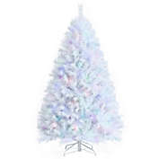 Slickblue 6 Feet Iridescent Tinsel Artificial Christmas Tree with 792 Branch Tips