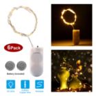 Alternate image 1 for Eggracks By Global Phoenix 6 Pack LED String Lights 6.56ft 20 LEDs Light Battery Starry Fairy