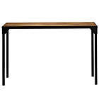 Alternate image 1 for vidaXL Dining Table Solid Rough Mango Wood and Steel 47.2"