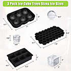 Alternate image 1 for Flash Ice Tray -3 Shapes, Ball, Square, Honeycomb