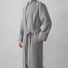 Alternate image 2 for Shawl Collar Waffle Robe - Standard Textile Home