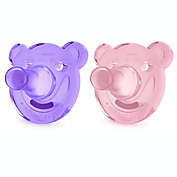 Philips AVENT SCF194/05 Soothie Shapes Pacifier, Pink/Purple, 3-18 Months, 2 Pack,