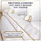 Alternate image 2 for Royal Therapy Mattress Pad - 8-23 Inches Deep Pocket, 400 TC Cotton Thick Mattress Topper - Queen