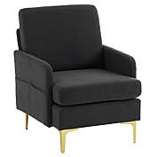 Stock Preferred Leisure Chair in Dark Gray