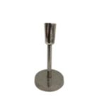 Alternate image 0 for BIDK Home 6" Silver Contemporary Candlestick Holder Tabletop Decor - Small