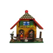 Alexander Taron 4.25" Yellow, Red, and Brown Home Decor and Collectible Engstler Weather House