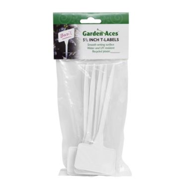 DP Industries (#DPIHTL510) Plastic White T-Stakes, 5.5" H - Qty. 10. View a larger version of this product image.