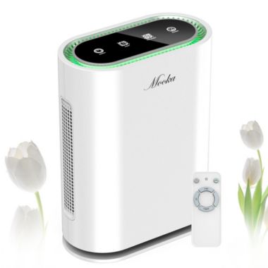 Inq Boutique Mooka True HEPA+ Air Purifier, Large Room to 1,350 Sq Ft, Auto Mode, Air Quality Sensor, Enhanced 6-Point Purification, for Allergies and Pets, Rid of Dander, Dust, Smoke, Odor,GL-FS32 white. View a larger version of this product image.
