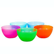 Lexi Home Colorful Plastic Netted Bowls - Set of 6