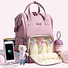 Alternate image 0 for Sunveno Quilted Diaper Backpack