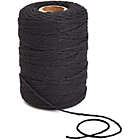 Alternate image 3 for Bright Creations 2mm Black Cotton String for Crafts, Gift Wrapping, Macrame (218 Yards)