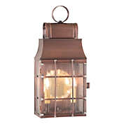 Irvins Country Tinware Washington Entry Wall Lantern in Antique Copper 20 Inches
