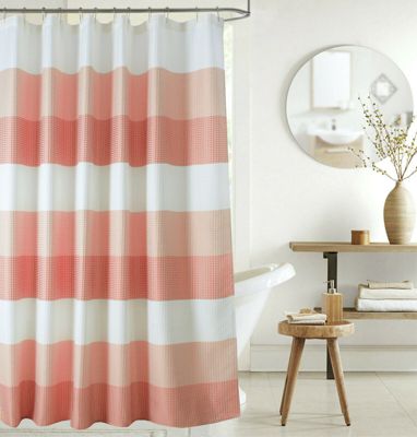 Pink Green Shower Curtains Bed Bath, Pink Sheer Fabric Shower Curtain