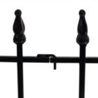 Alternate image 2 for Sunnydaze Outdoor Lawn and Garden Metal Roman Style Decorative Border Fence Panel Set - 36' - Black - 20pk