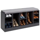 Alternate image 0 for Best Choice Products 46in Shoe Storage Organization Rack w/ Padded Seat, 10 Cubbies - Gray